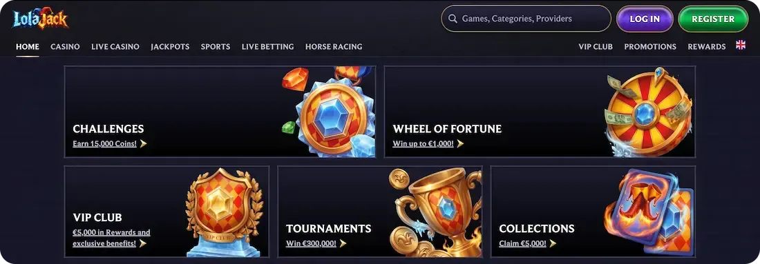 lolajack casino bonus all